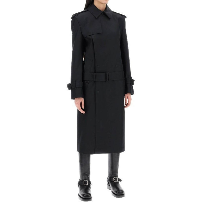Blend Silk Trench Coat Burberry