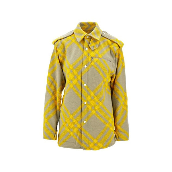 Wool Checked Jacket Burberry
