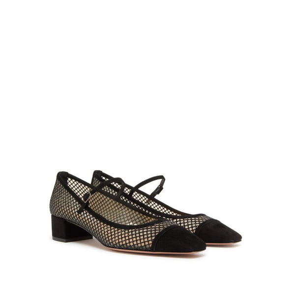 Mayor Crystals Mesh Pumps 35 Aquazzura