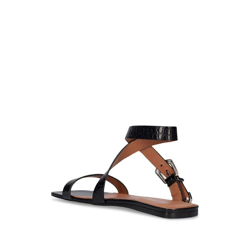 Lauren Croco Flat Sandals Paris Texas