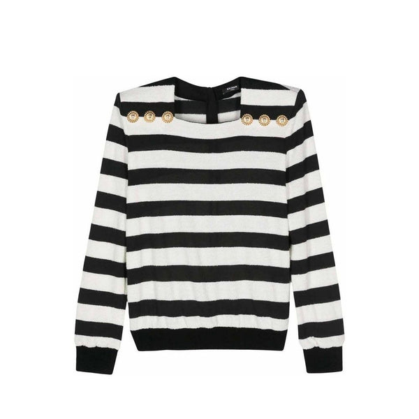 Striped Jersey Top Balmain
