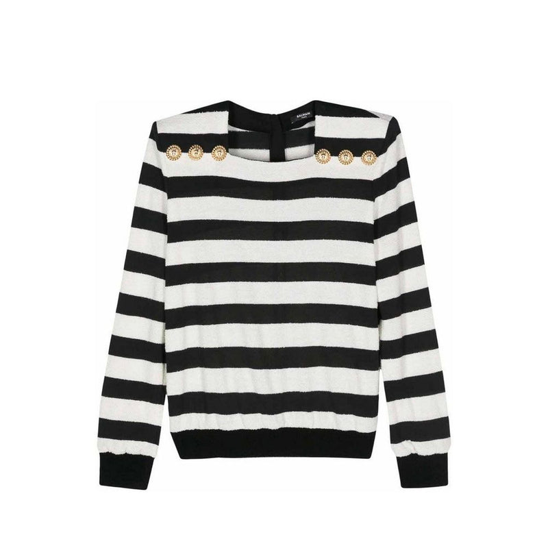 Striped Jersey Top Balmain