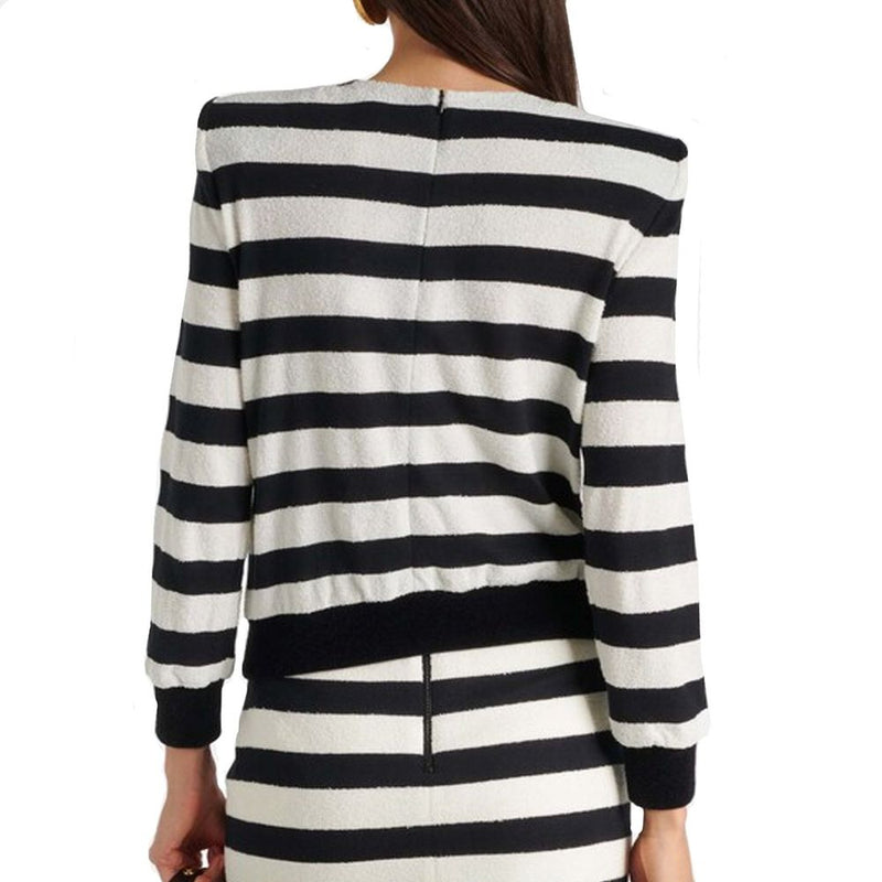 Striped Jersey Top Balmain