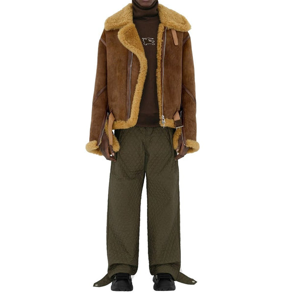 Quilted Pleated Pants Burberry