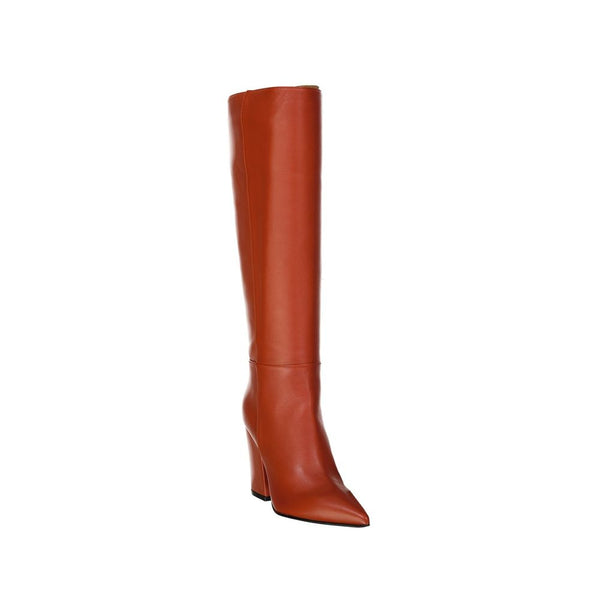 Leather Heel Boots Sergio Rossi
