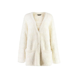 Wool Blend Jacquard Cardigan Balenciaga
