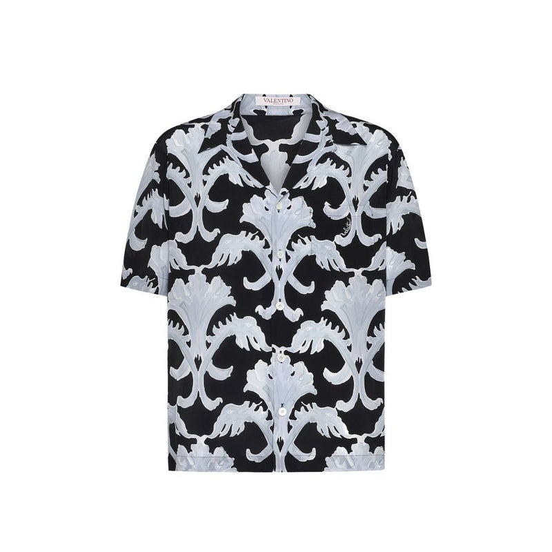 Garavani Metamorphos Wall Print Bowling Shirt Valentino