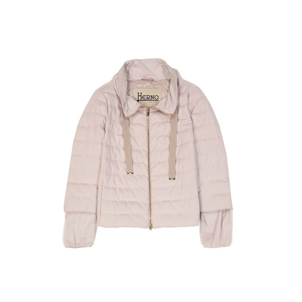 Silk And Cashmere Down Jacket Herno