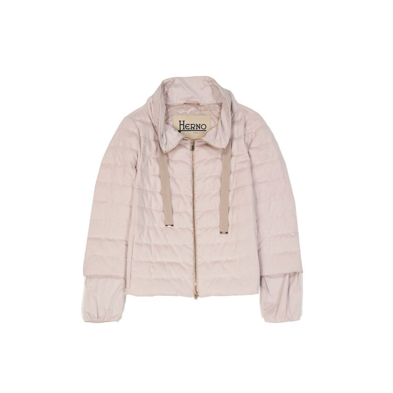 Silk And Cashmere Down Jacket Herno