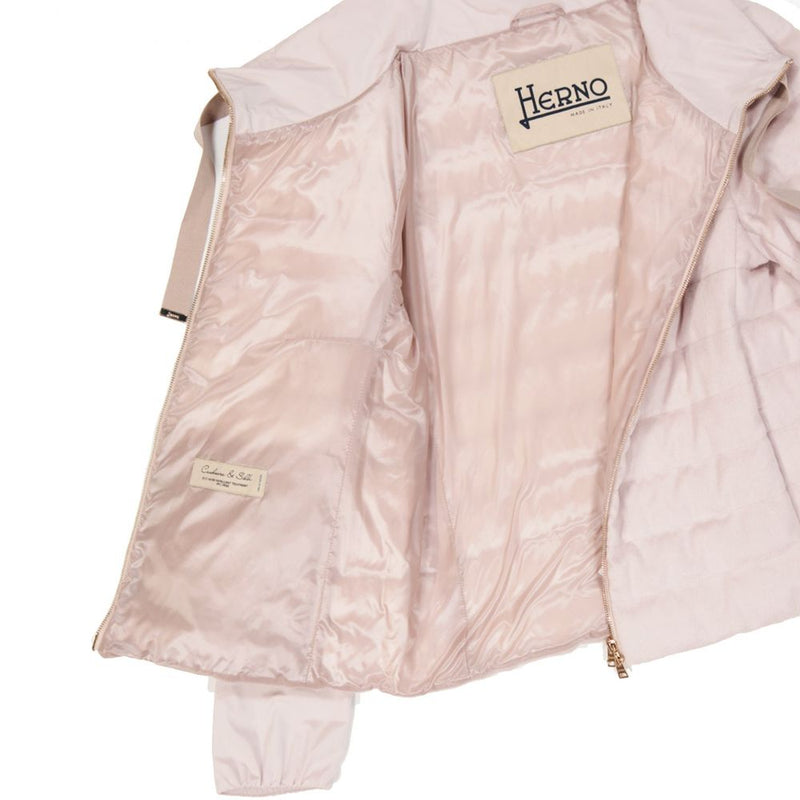 Silk And Cashmere Down Jacket Herno