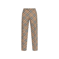 Wool Blend Check Pants Burberry