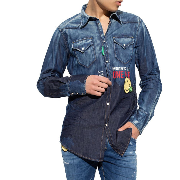 x Smiley Denim Shirt Dsquared²