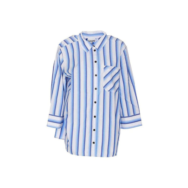 Cotton Striped Shirt Ganni
