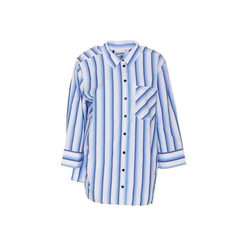 Cotton Striped Shirt Ganni