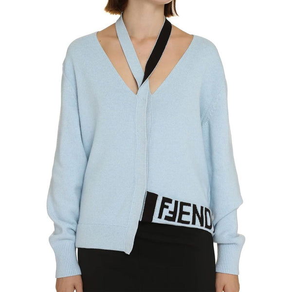 Wool And Cashmere Cardigan Fendi