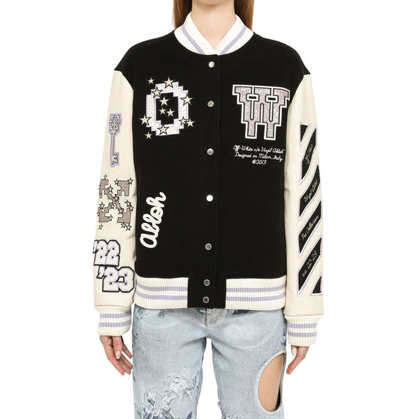 Wool Bomber Jacket Off-White