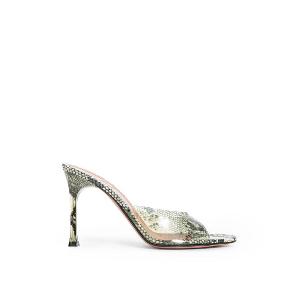 Alexa Glass 95 Snake Sandals Amina Muaddi