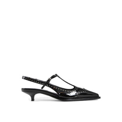 Leather Slingback Pumps Miu Miu