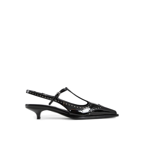 Leather Slingback Pumps Miu Miu