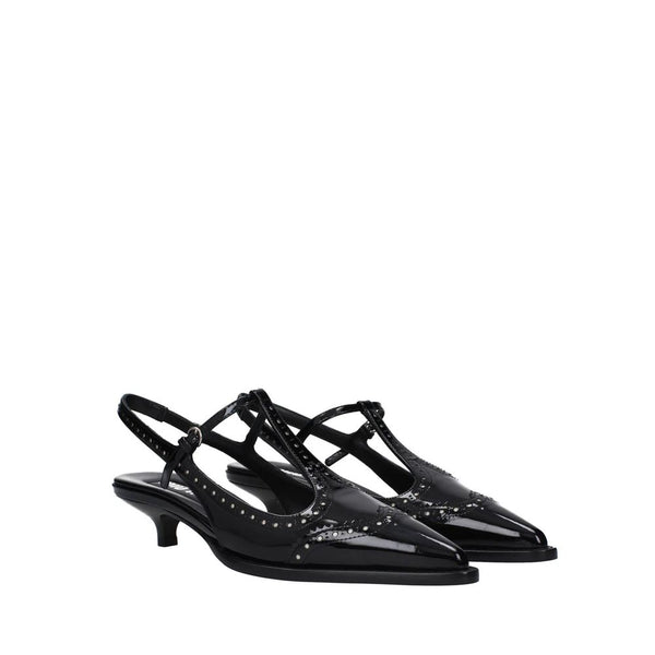 Leather Slingback Pumps Miu Miu