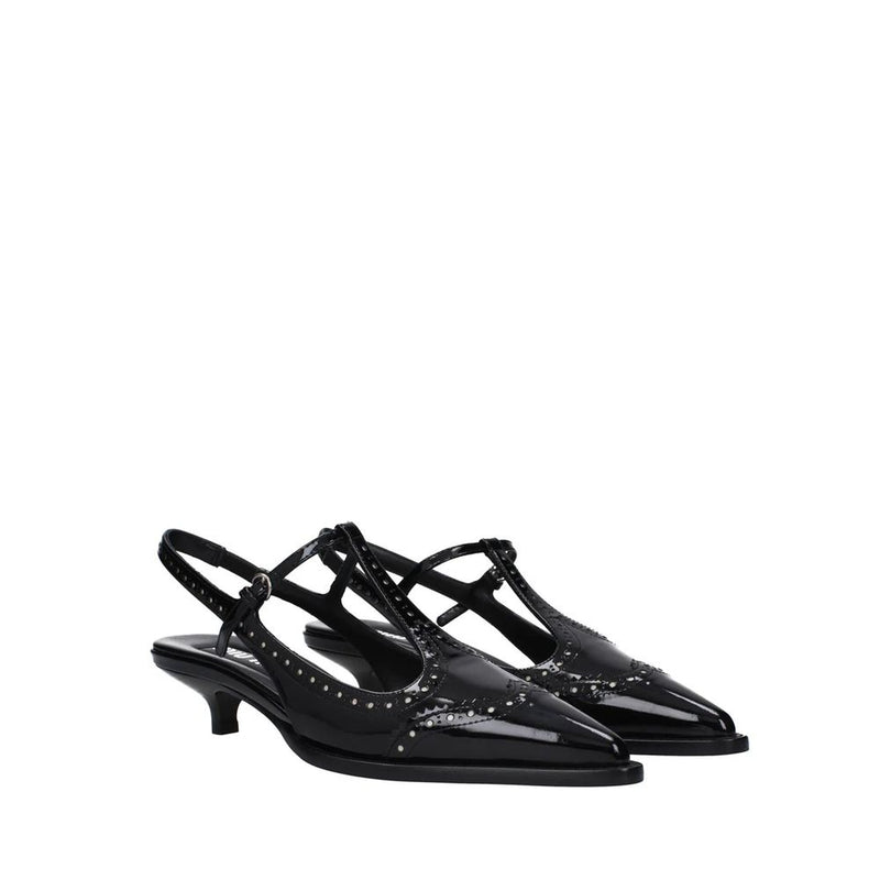 Leather Slingback Pumps Miu Miu