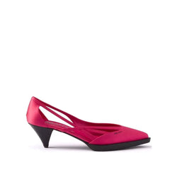55mm Satin Cut-Out Pumps Prada