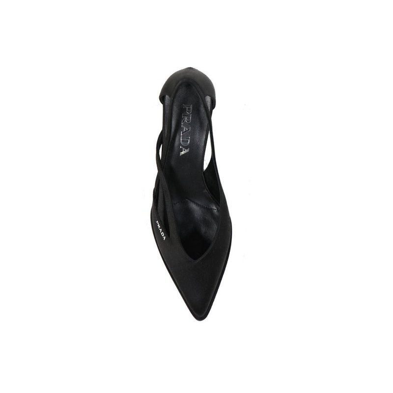 55mm Cut-Out Satin Pumps Prada