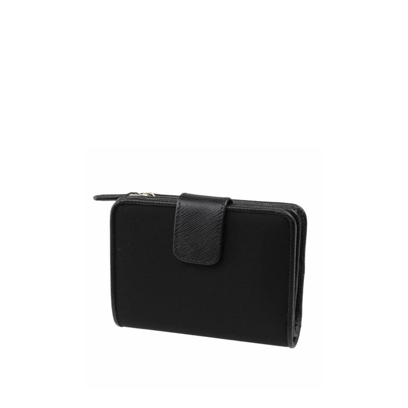 Nylon and Leather French Wallet Prada