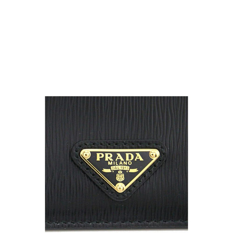 Leather Cad Holder Prada