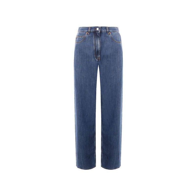 Wide Leg Denim Jeans Valentino