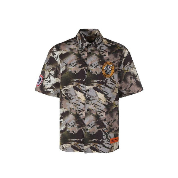 Camouflage Popline Shirt Heron Preston