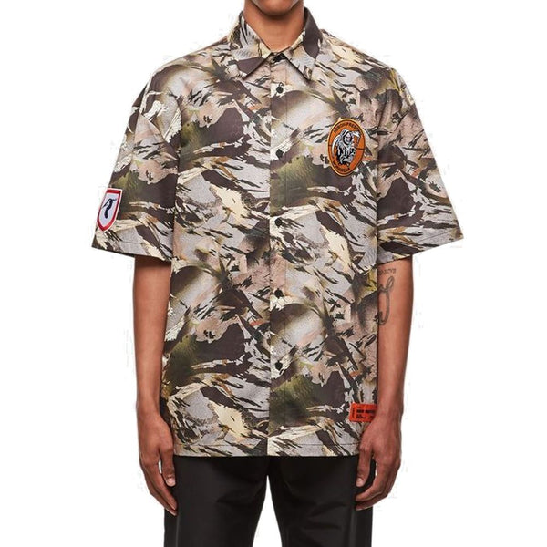 Camouflage Popline Shirt Heron Preston