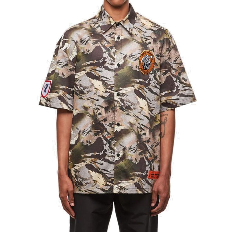 Camouflage Popline Shirt Heron Preston