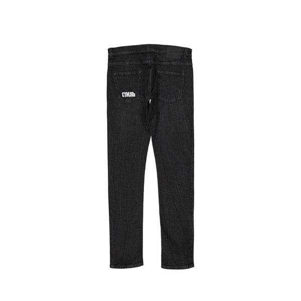 Cotton Denim Slim Jeans Heron Preston