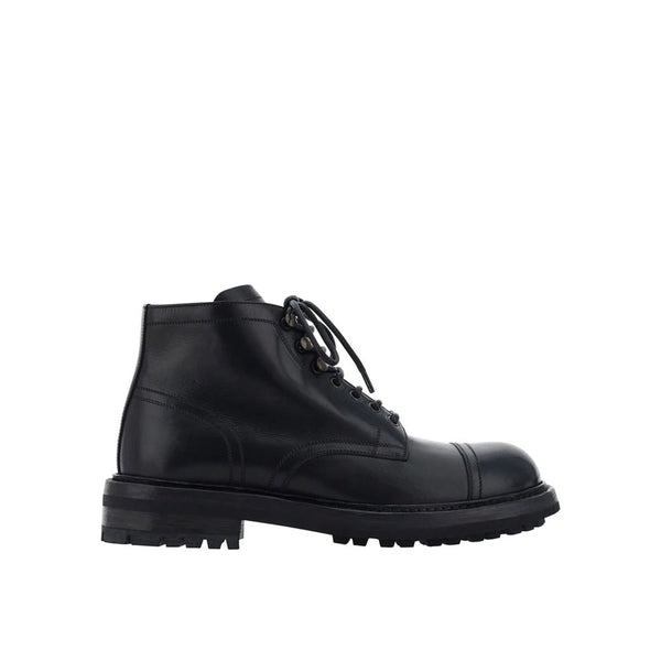 Lace-Up Leather Boots Dolce & Gabbana