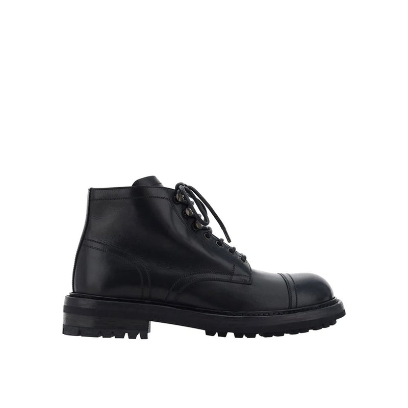 Lace-Up Leather Boots Dolce & Gabbana