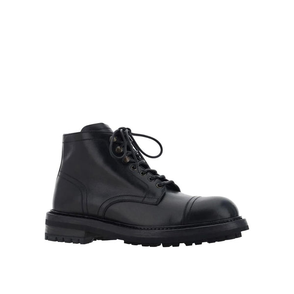 Lace-Up Leather Boots Dolce & Gabbana