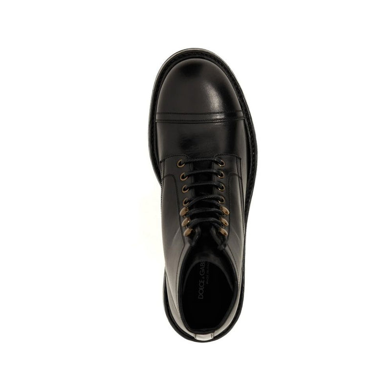 Lace-Up Leather Boots Dolce & Gabbana