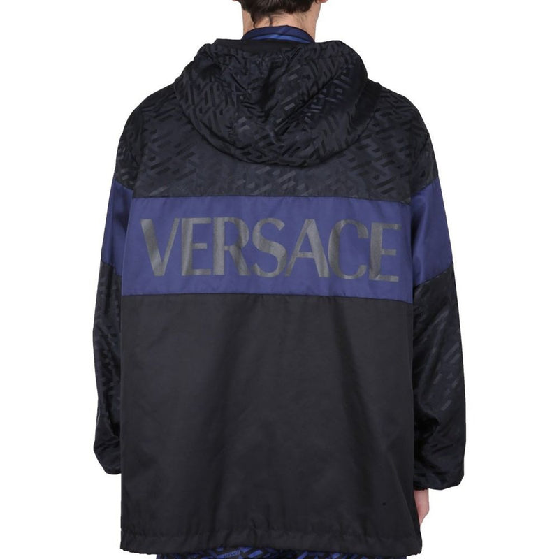 Hooded Windbreaker Jacket Versace