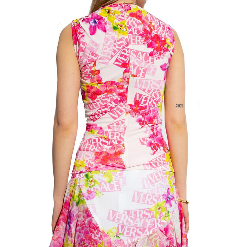 Sleeveless Printed Top Versace