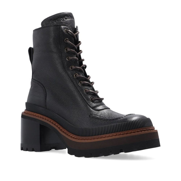 Mahalia Leather Lace-Up Boots See By Chloé