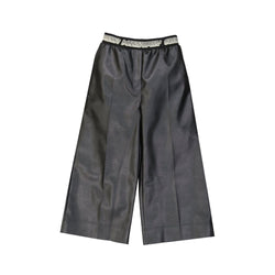 Cropped Leather Effect Pants Stella McCartney