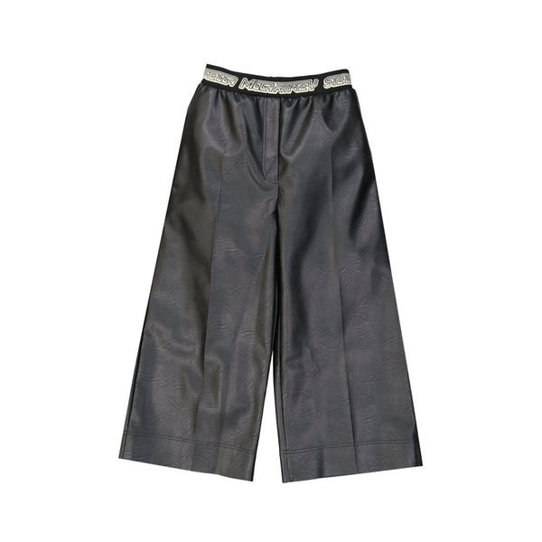 Cropped Leather Effect Pants Stella McCartney