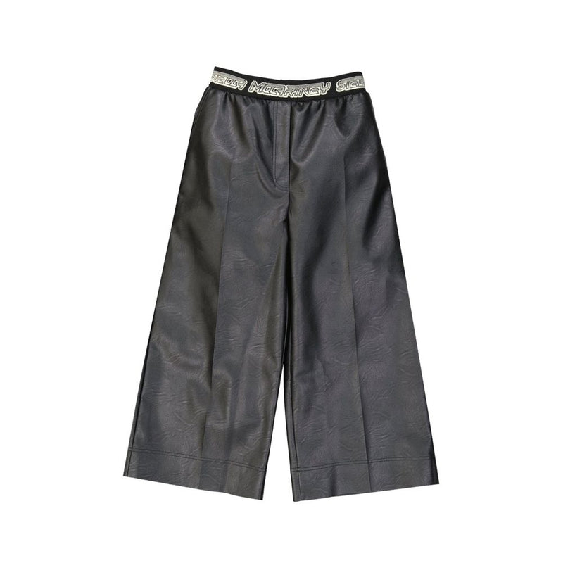 Cropped Leather Effect Pants Stella McCartney