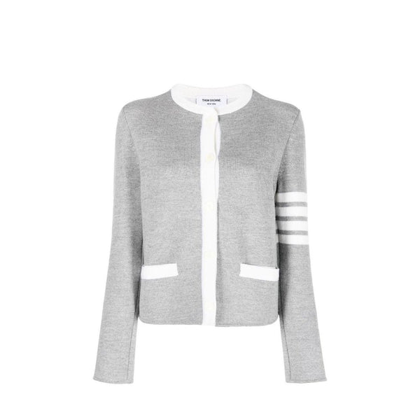 4- Bar Wool Cardigan Thom Browne