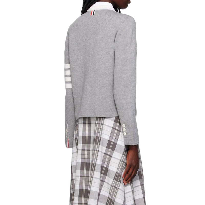 4- Bar Wool Cardigan Thom Browne