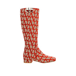 Canvas Logo Boots Valentino Garavani