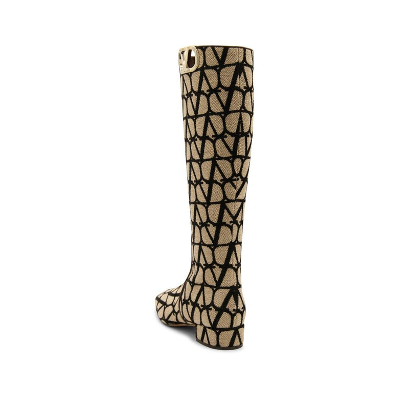 Canvas Logo Boots Valentino Garavani