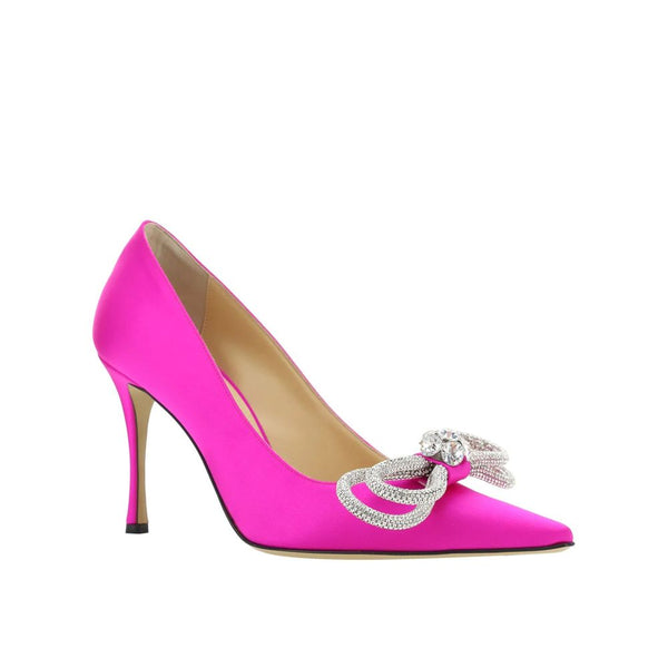 Double Bow Satin Pumps MACH & MACH