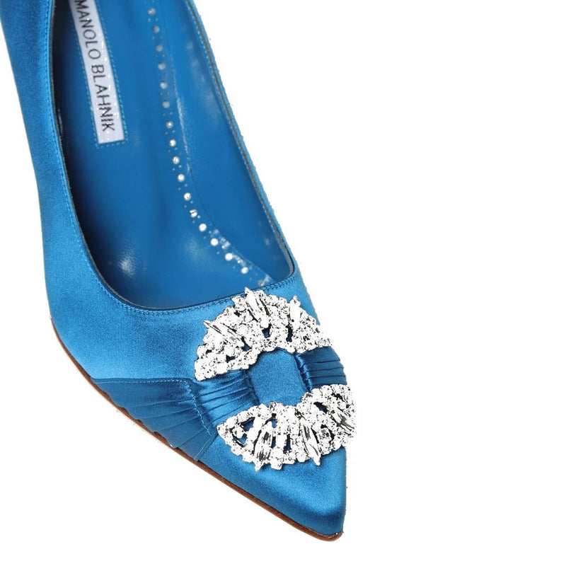Maida 090 Satin Pumps Manolo Blahnik